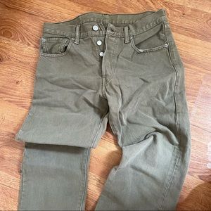 Vintage Levi 501 Olive Green